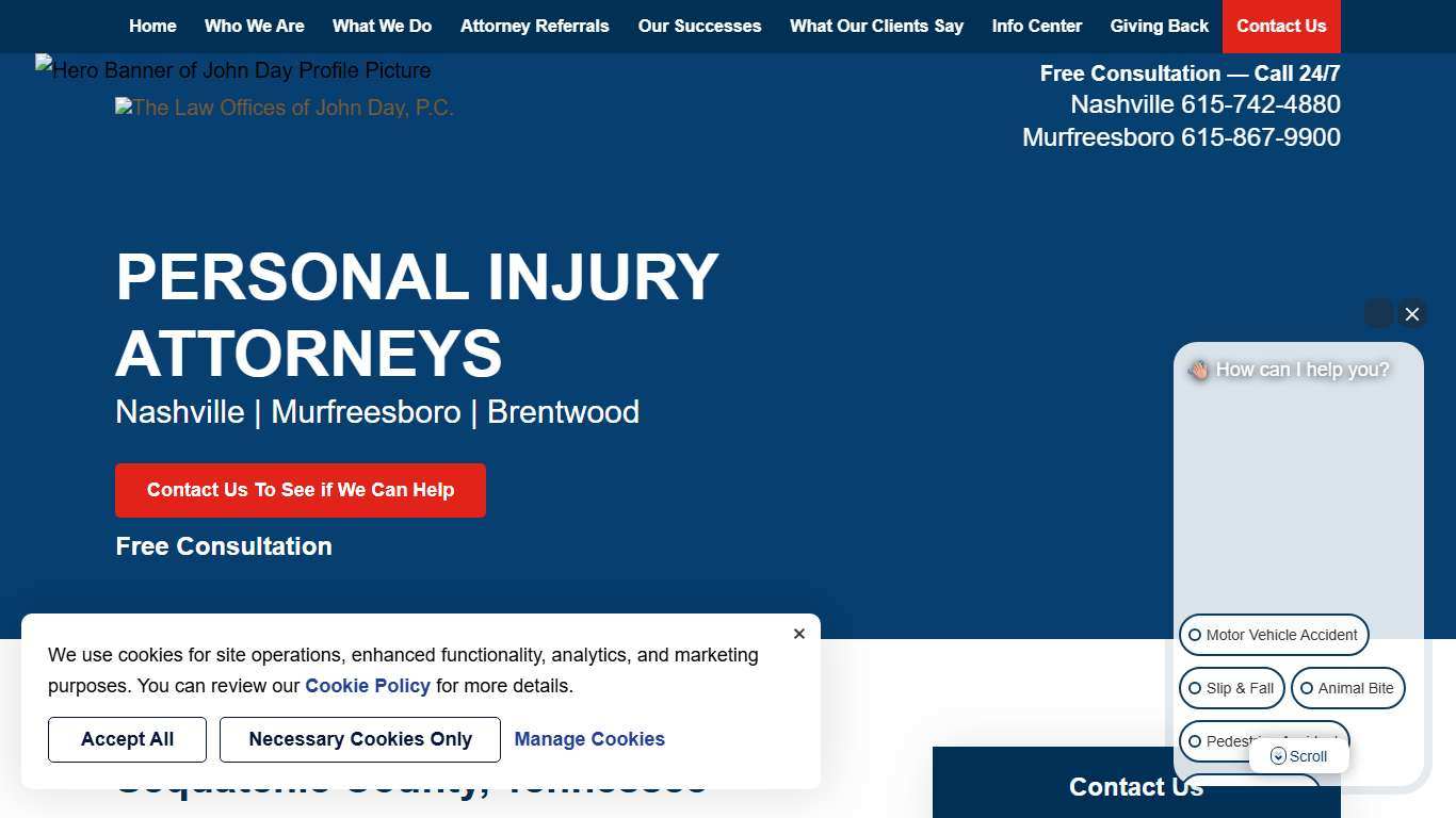 Sequatchie County, Tennessee Dunlap Personal Injury Lawyers